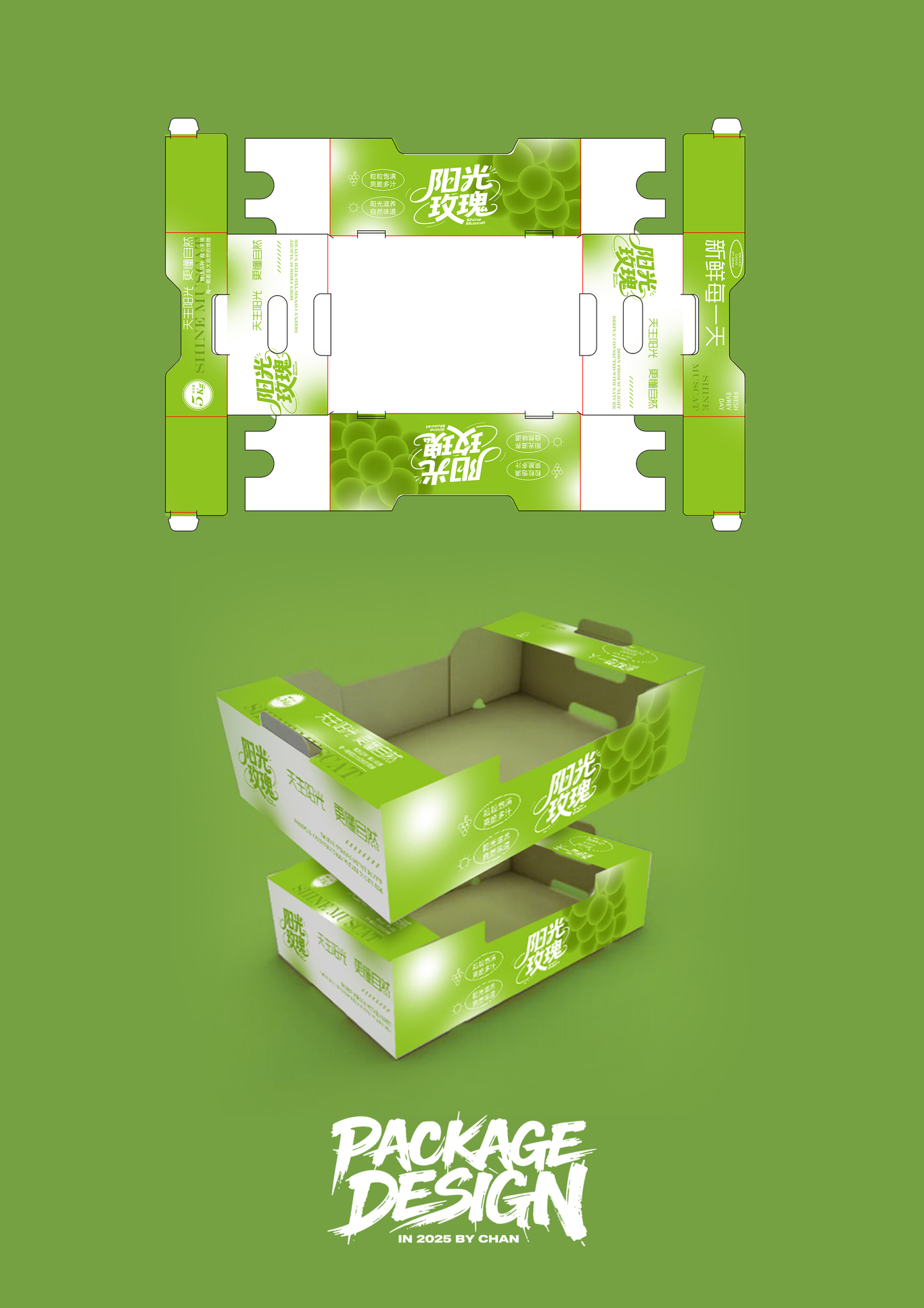 阳光玫瑰葡萄包装图0