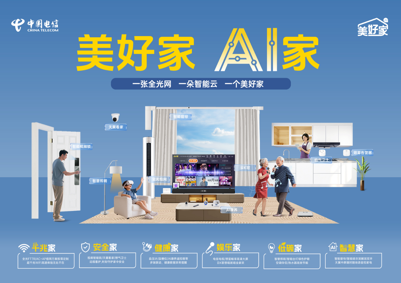 电信美好家主视觉设计图0