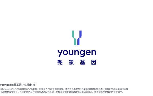 youngen堯景基因 LOGO設計