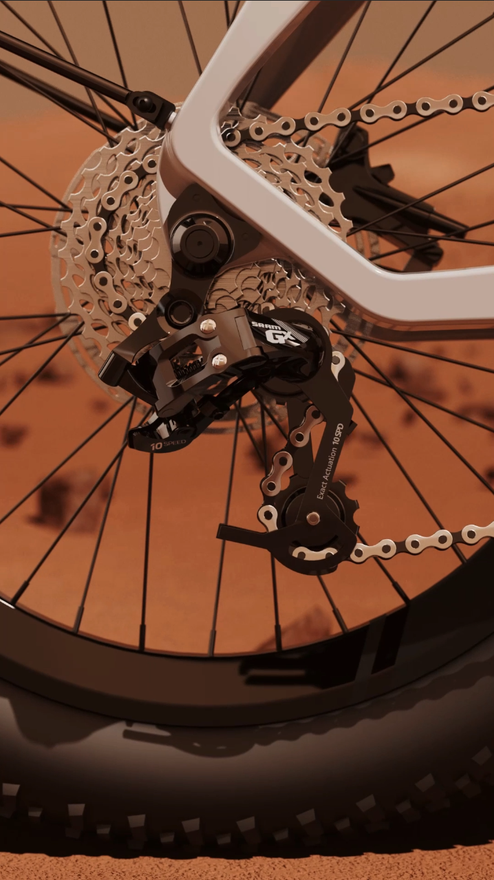 小型折叠自行车建模+动画渲染图3