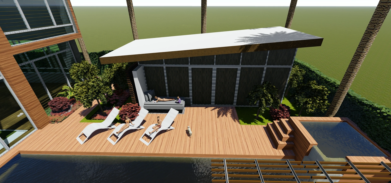 别墅花园成品动画图1