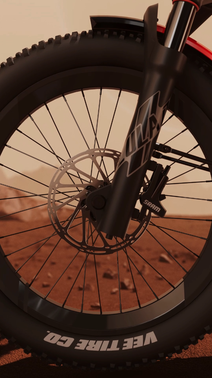 小型折叠自行车建模+动画渲染图1