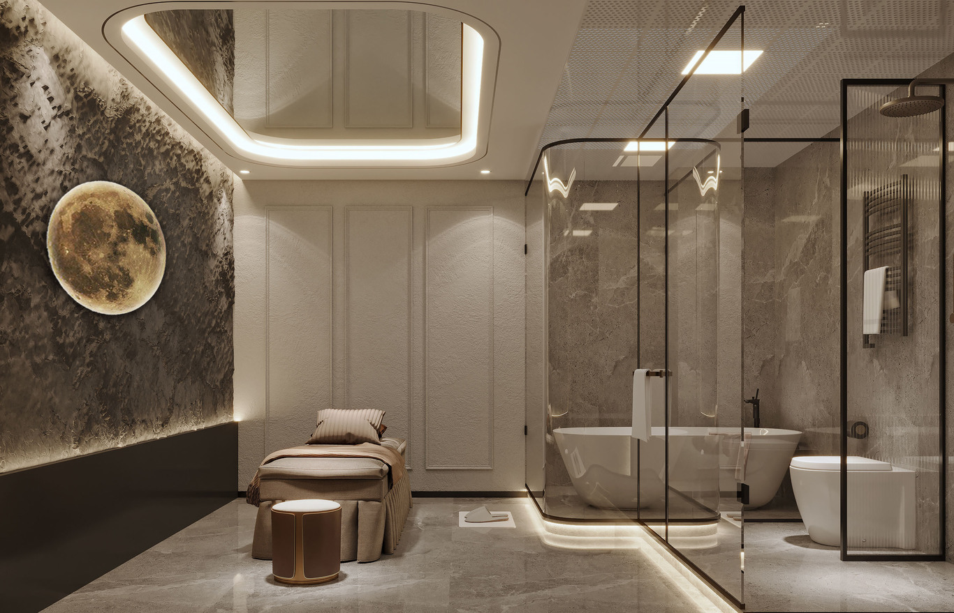 爱特禧创美业公司旗下几个品牌的案例及尚艺美容美发连锁的一些空间设计图39