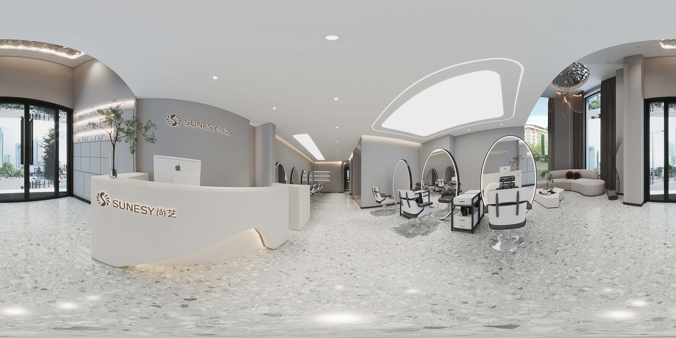 爱特禧创美业公司旗下几个品牌的案例及尚艺美容美发连锁的一些空间设计图45