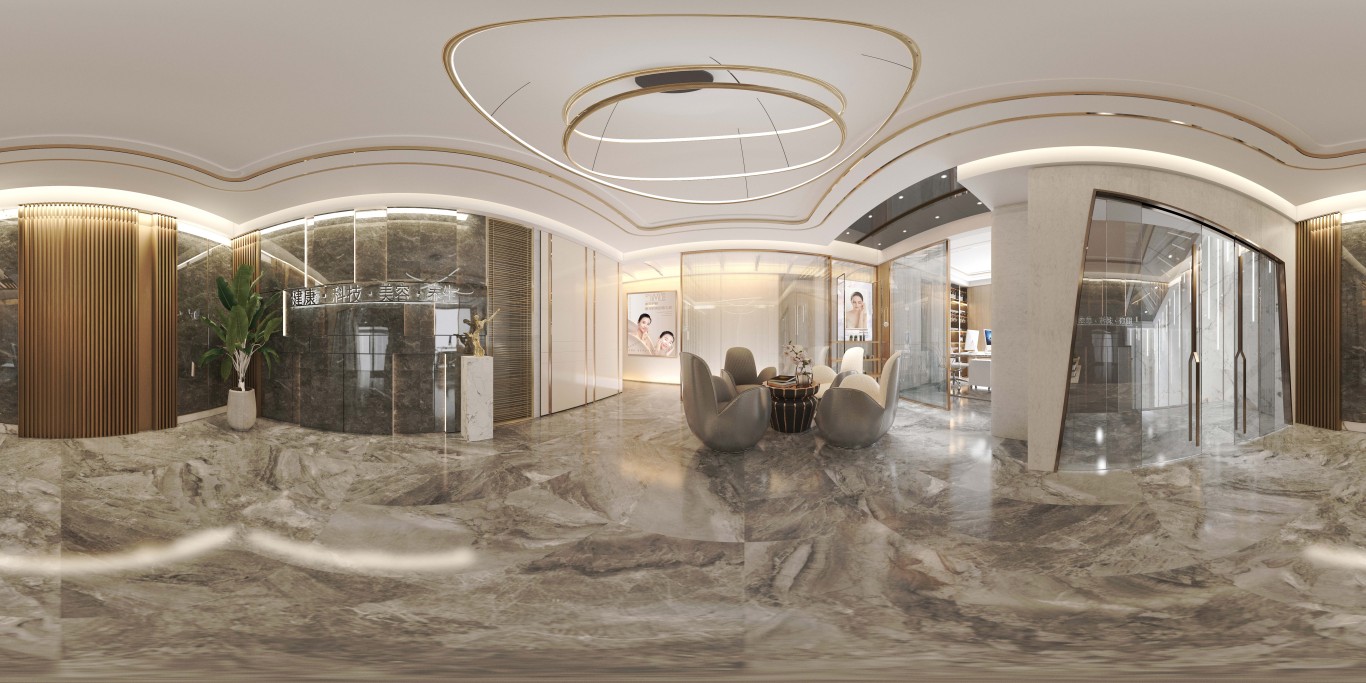 爱特禧创美业公司旗下几个品牌的案例及尚艺美容美发连锁的一些空间设计图43