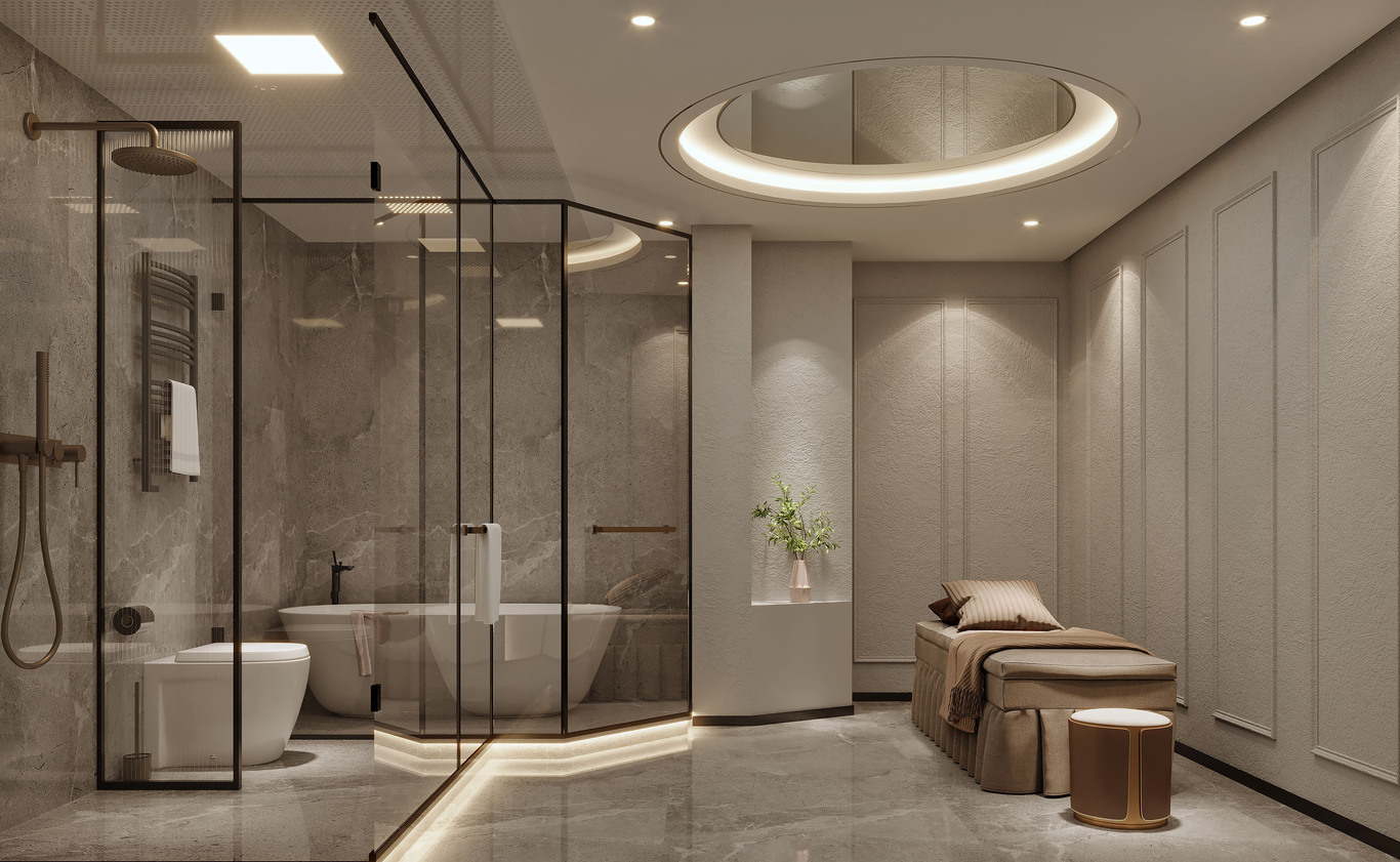 爱特禧创美业公司旗下几个品牌的案例及尚艺美容美发连锁的一些空间设计图40