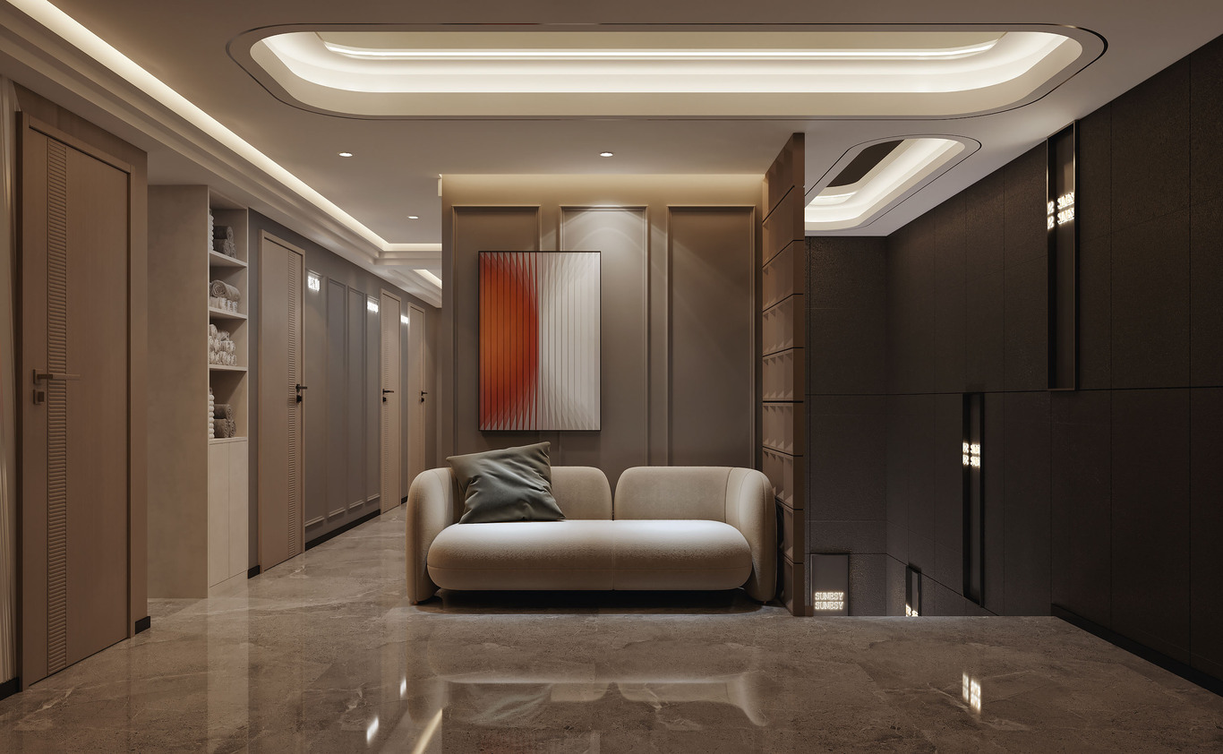 爱特禧创美业公司旗下几个品牌的案例及尚艺美容美发连锁的一些空间设计图38