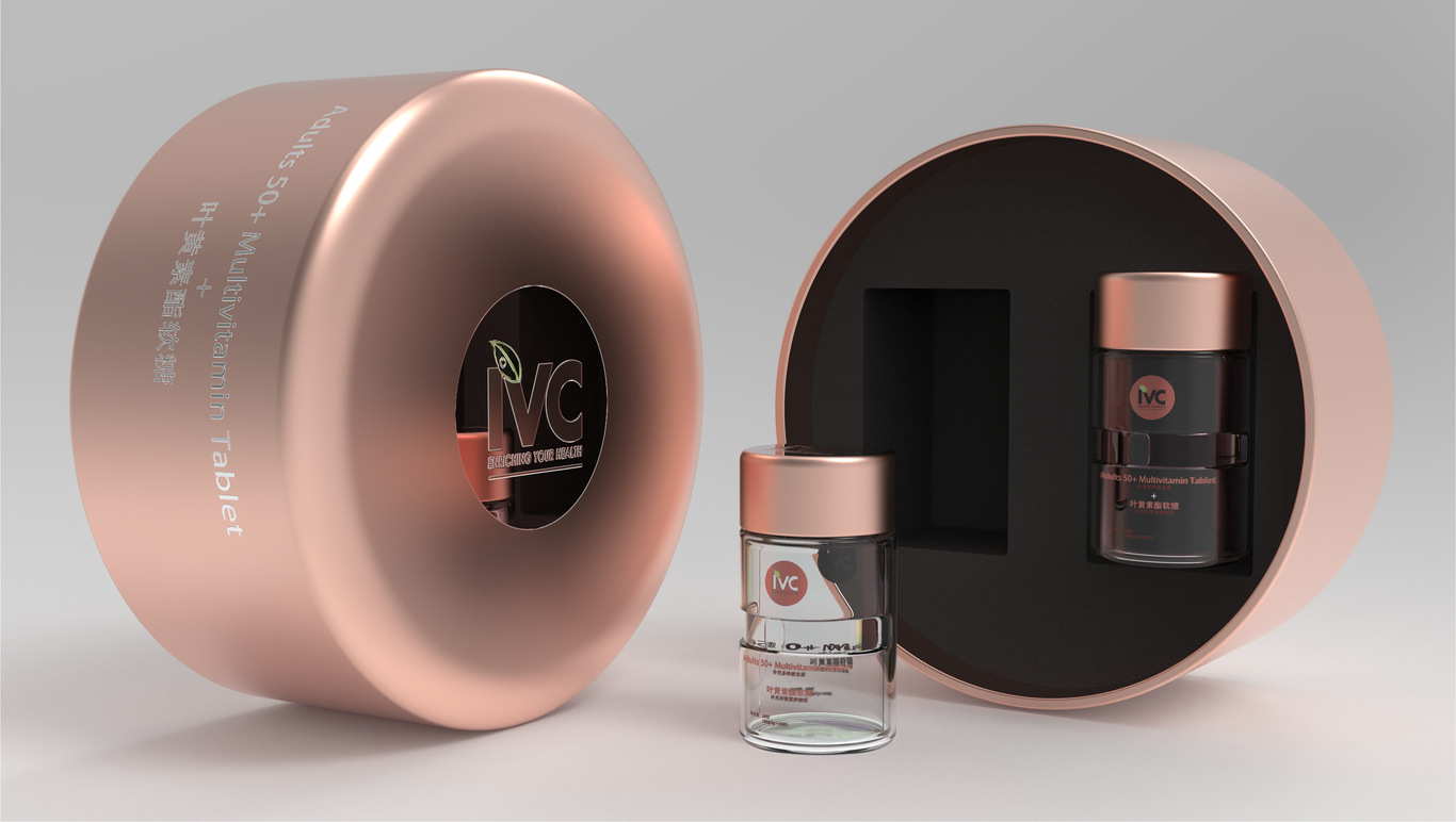 双层可旋转保健品包装图2