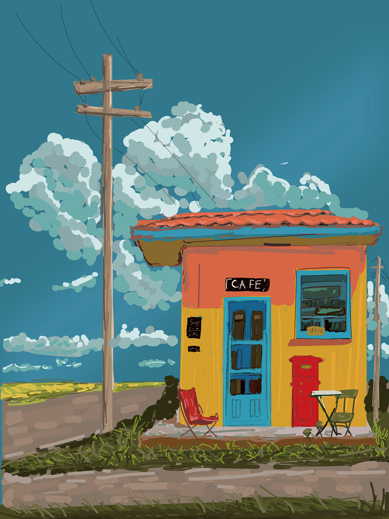 公路便利店小屋图0