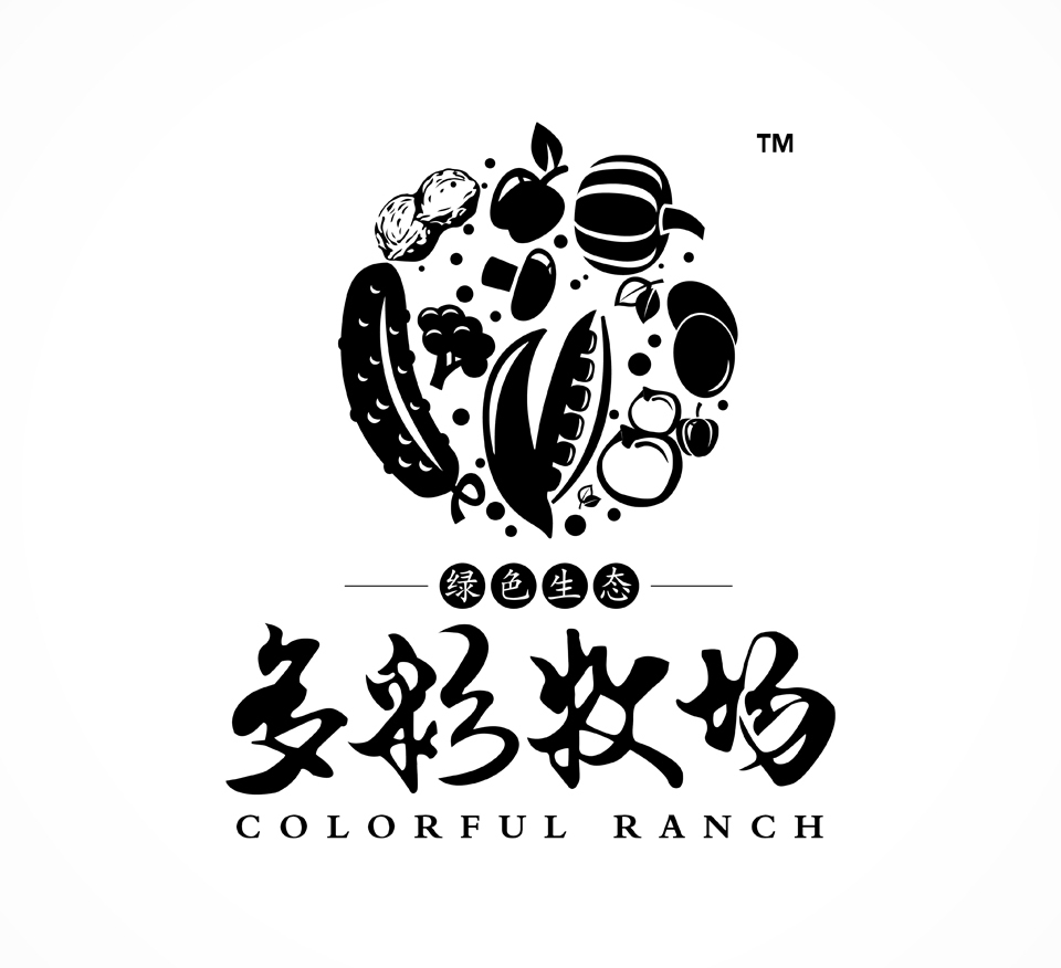 多彩牧场品牌logo设计图2