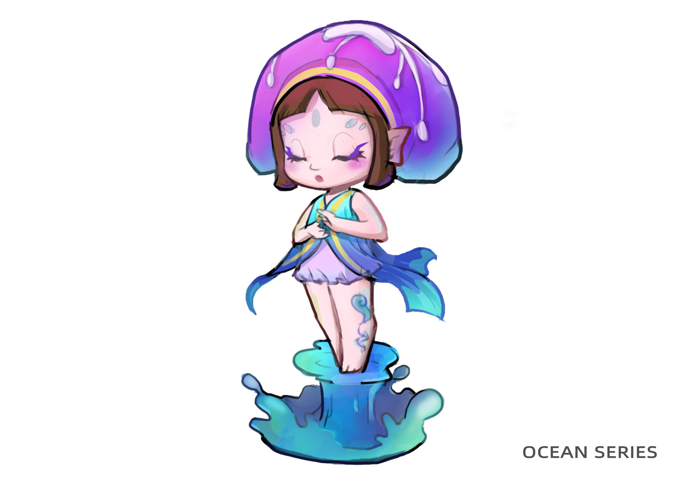 海洋系列IP设计练习——许愿之心图0