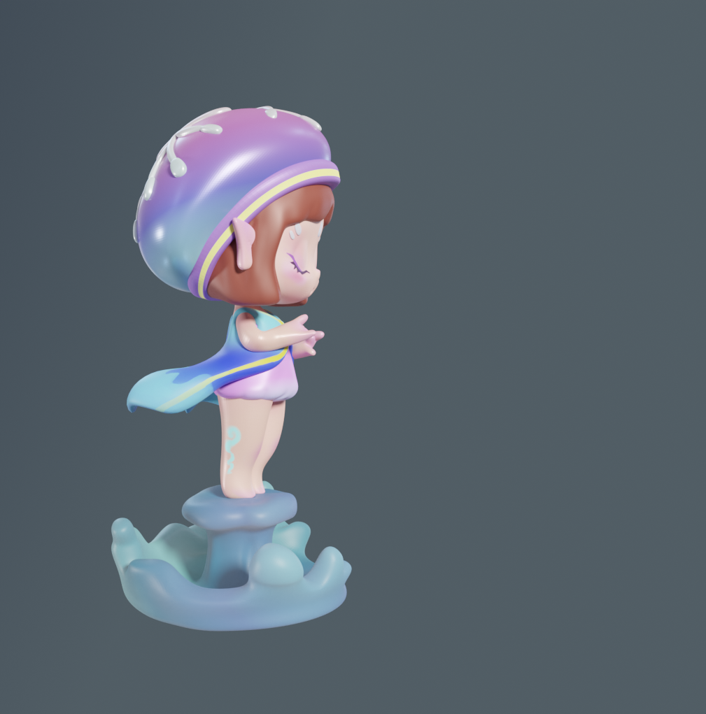 海洋系列许愿之心3D建模图1