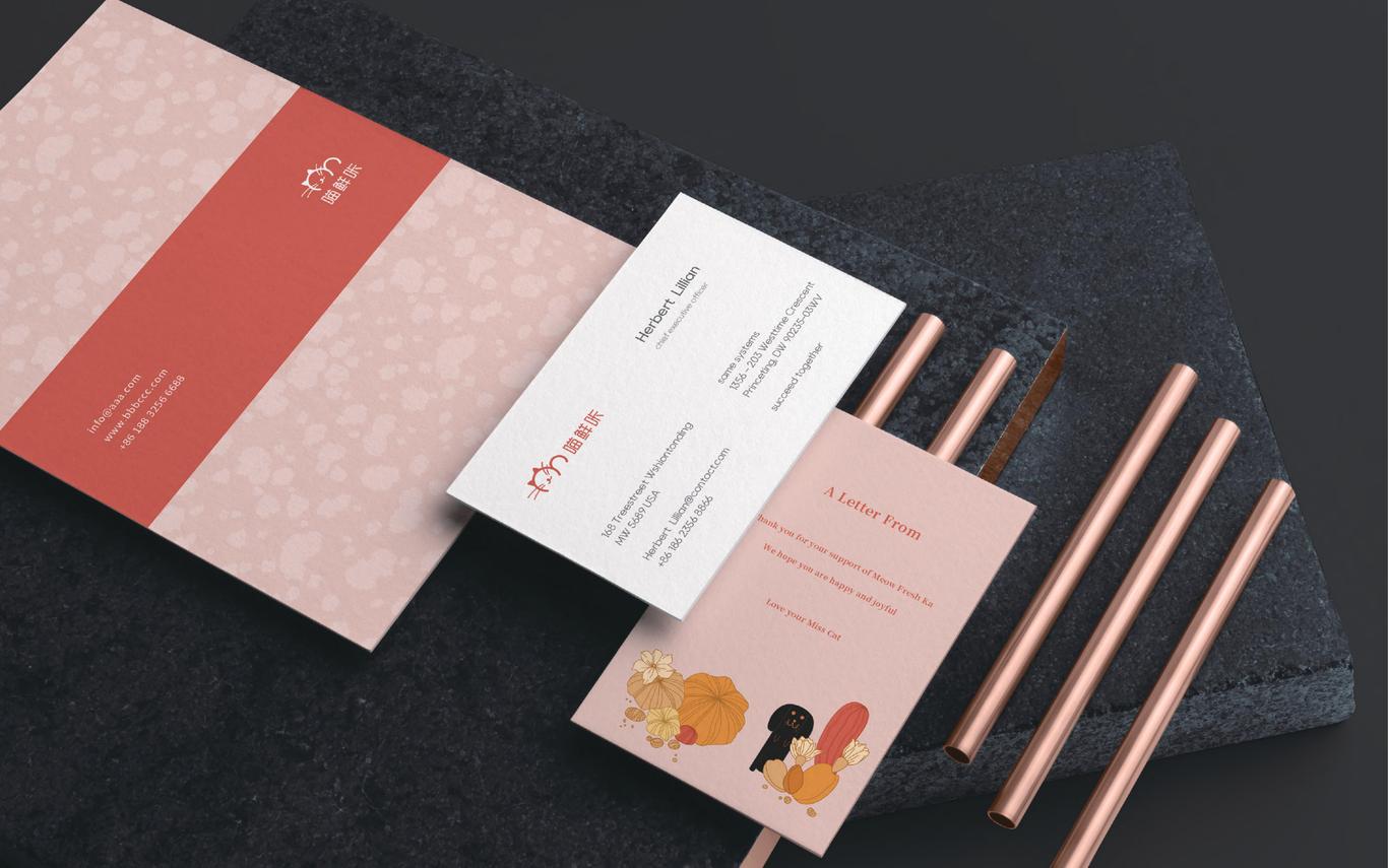 喵鲜咔品牌logo+vi+插画+IP+包装设计图14