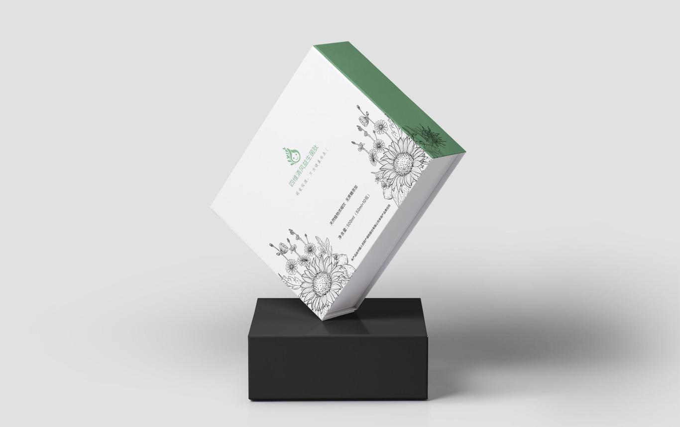 四维清风品牌LOGO+VI+插画+包装设计图14