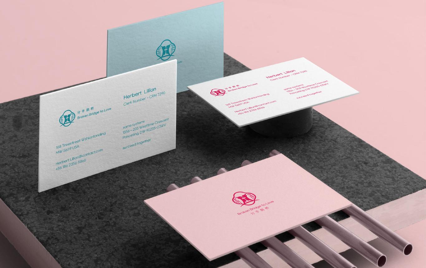 分手鹊桥品牌LOGO+VI+包装+插画IP设计图2