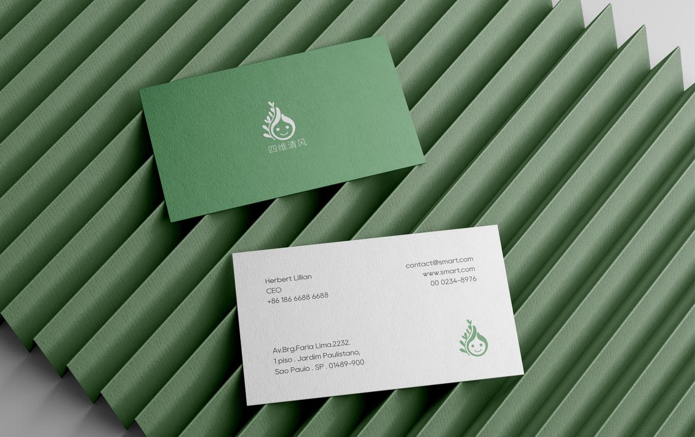 四维清风品牌LOGO+VI+插画+包装设计图3