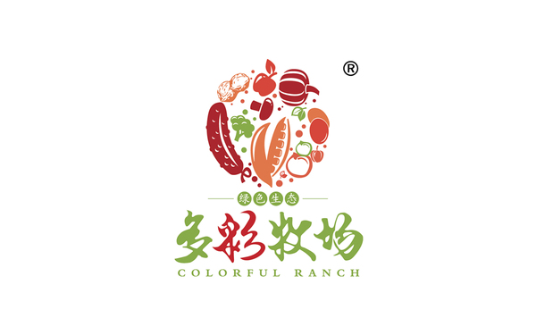 多彩牧場品牌logo設計
