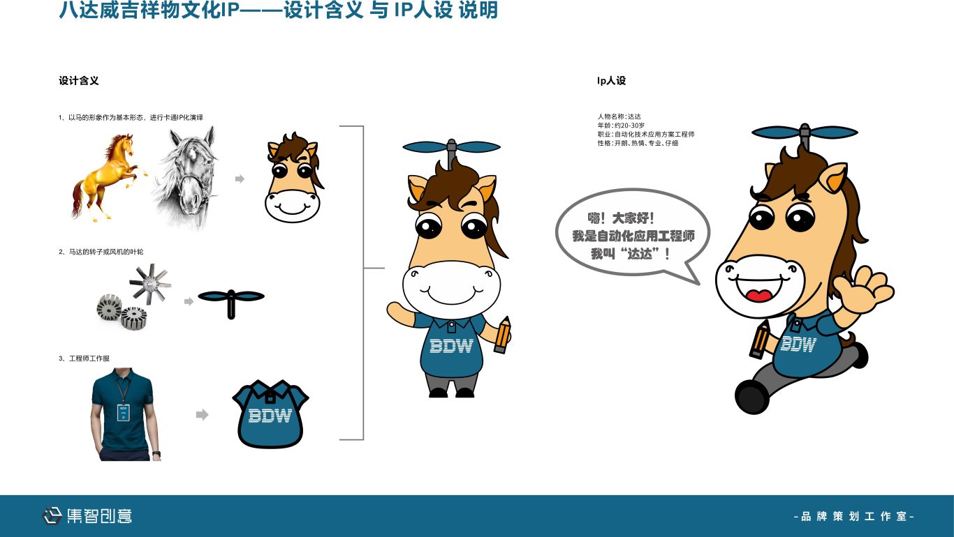 八达威自动化方案应用平台  品牌吉祥物IP形象设计图1