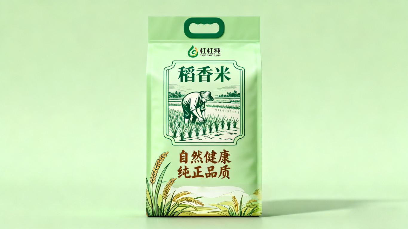 一款大米LOGO設計中標圖5