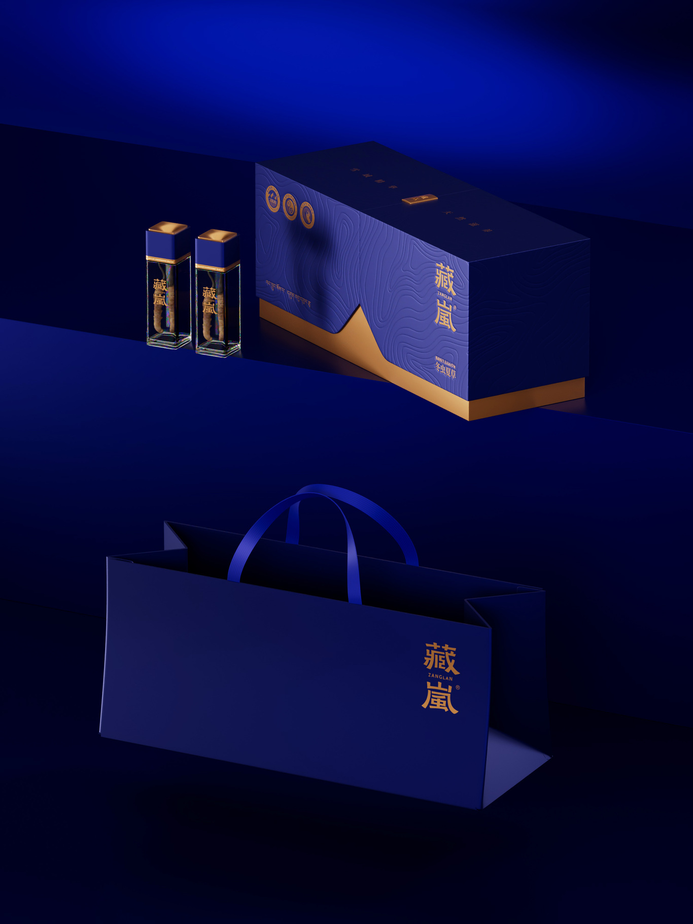 雪域精华，天然滋养 | 藏岚®冬虫夏草产品包装设计图1