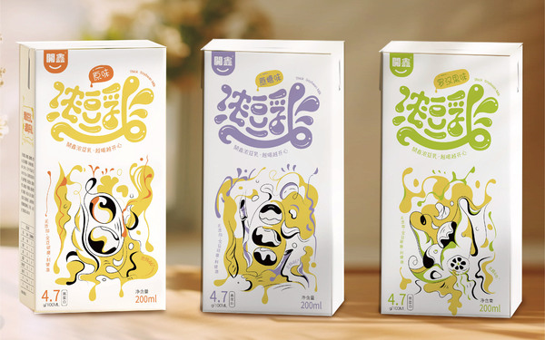 開鑫品牌濃豆乳包裝設計