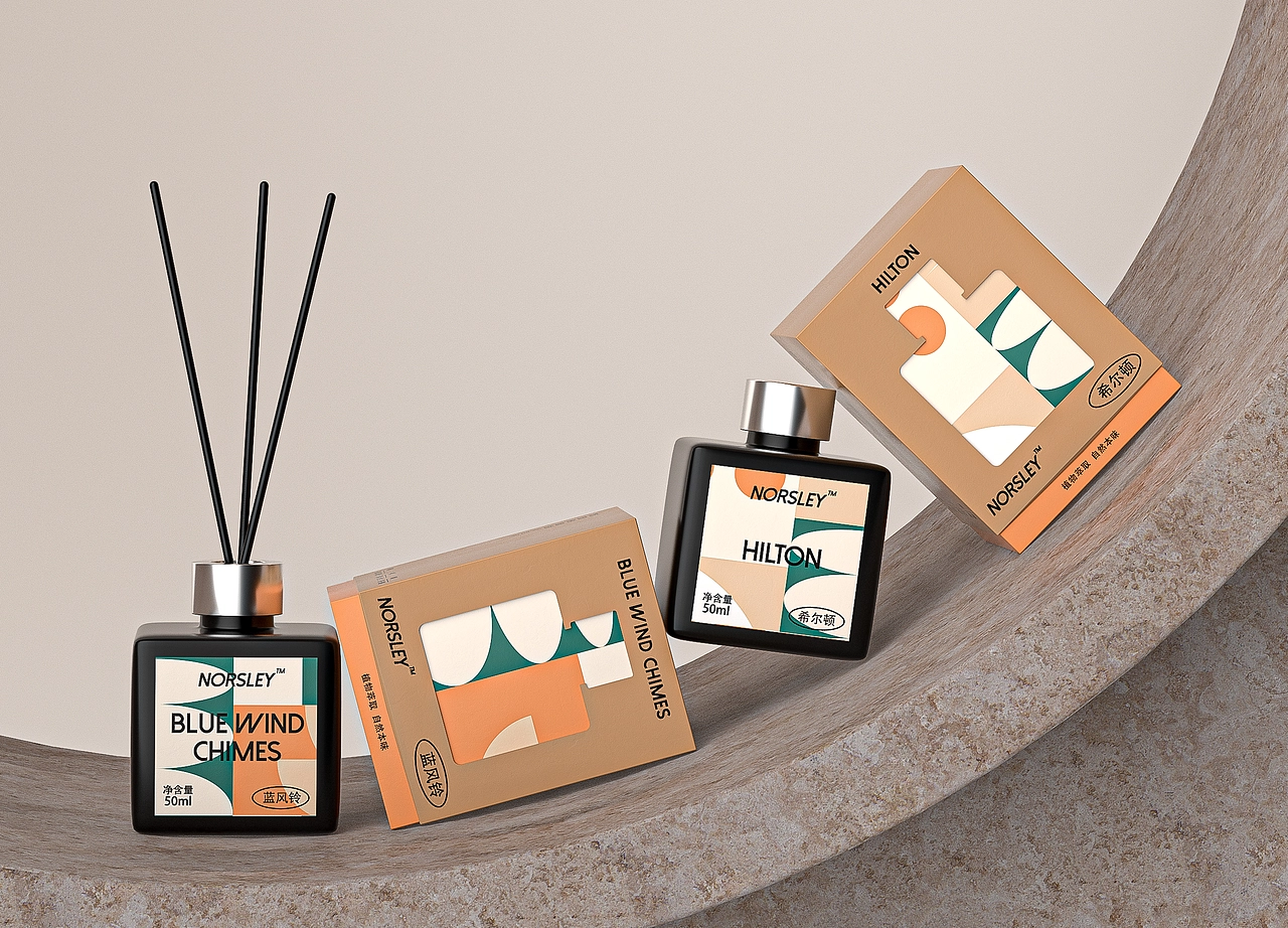 NORSLEY北欧风无火香薰包装设计图4
