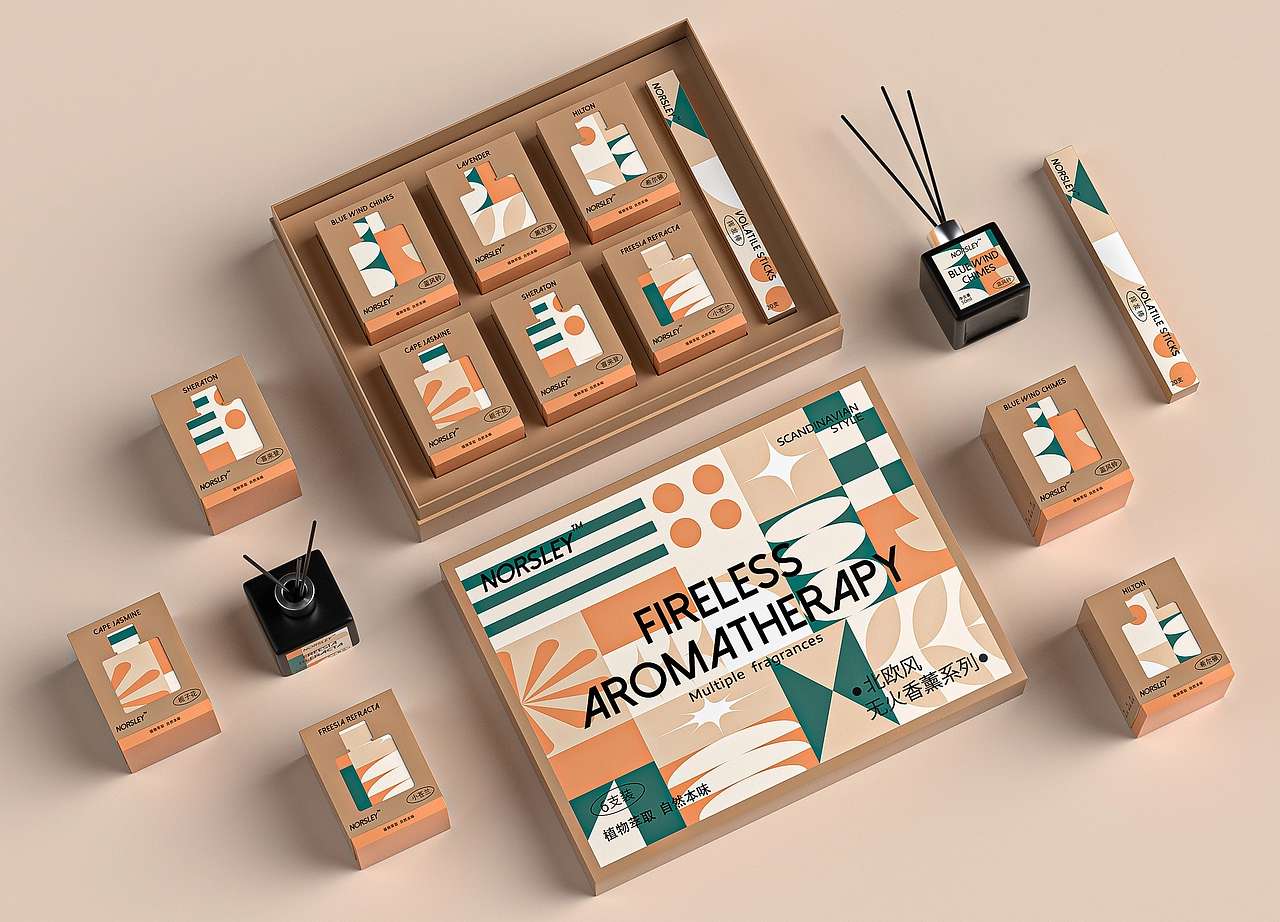 NORSLEY北欧风无火香薰包装设计图1