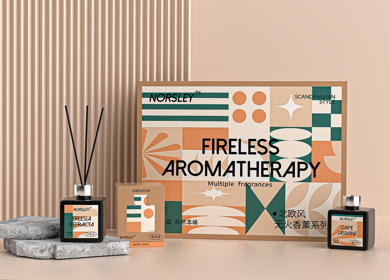 NORSLEY北欧风无火香薰包装设计图10