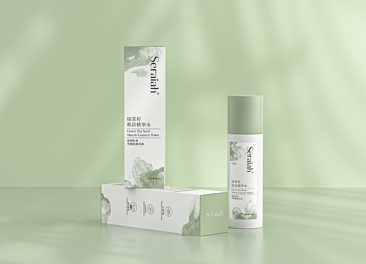 诗莱雅Seraiah绿茶籽洗护套装包装设计图4