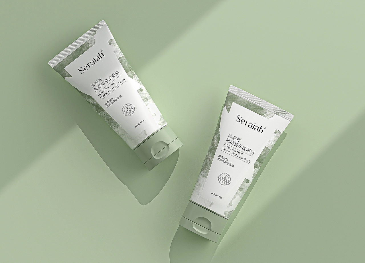 诗莱雅Seraiah绿茶籽洗护套装包装设计图7