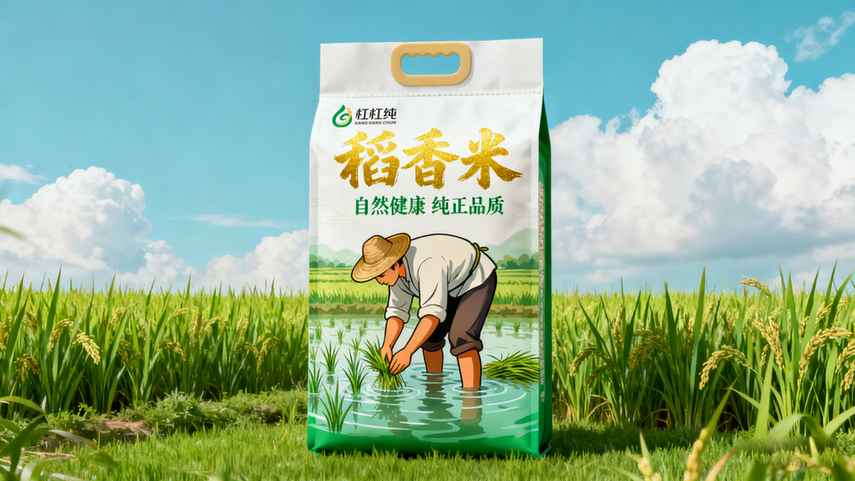 一款大米LOGO設計