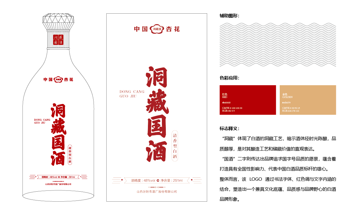 洞藏国酒 玻璃水晶款 酒类包装设计图0