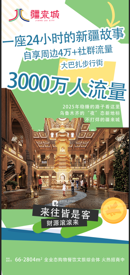 新疆大巴扎 疆来城开业海报设计图23