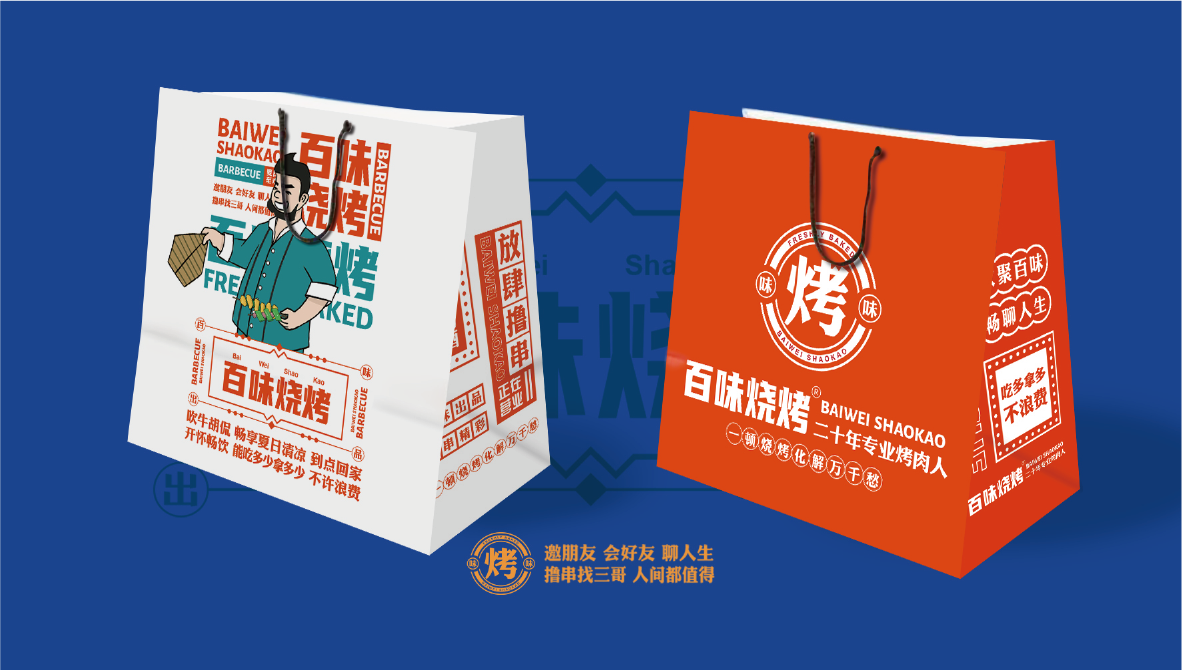 百味烧烤  餐饮品牌VI设计图8