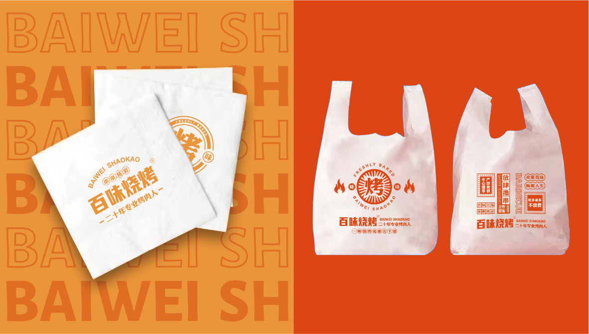 百味烧烤  餐饮品牌VI设计图11