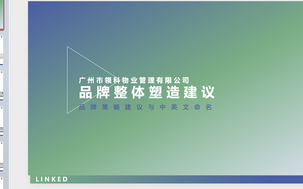 領科物業品牌策略建議