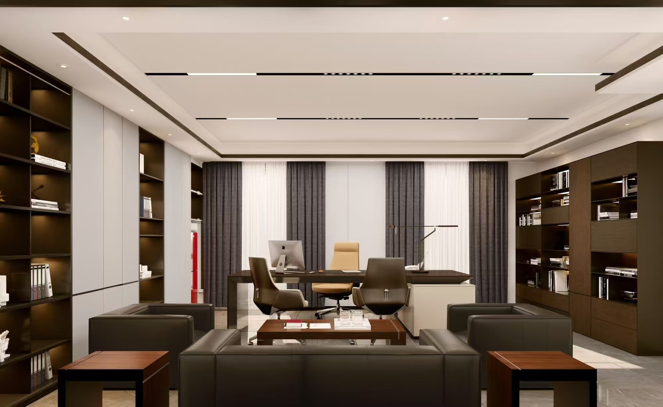 办公室室内设计效果图图4