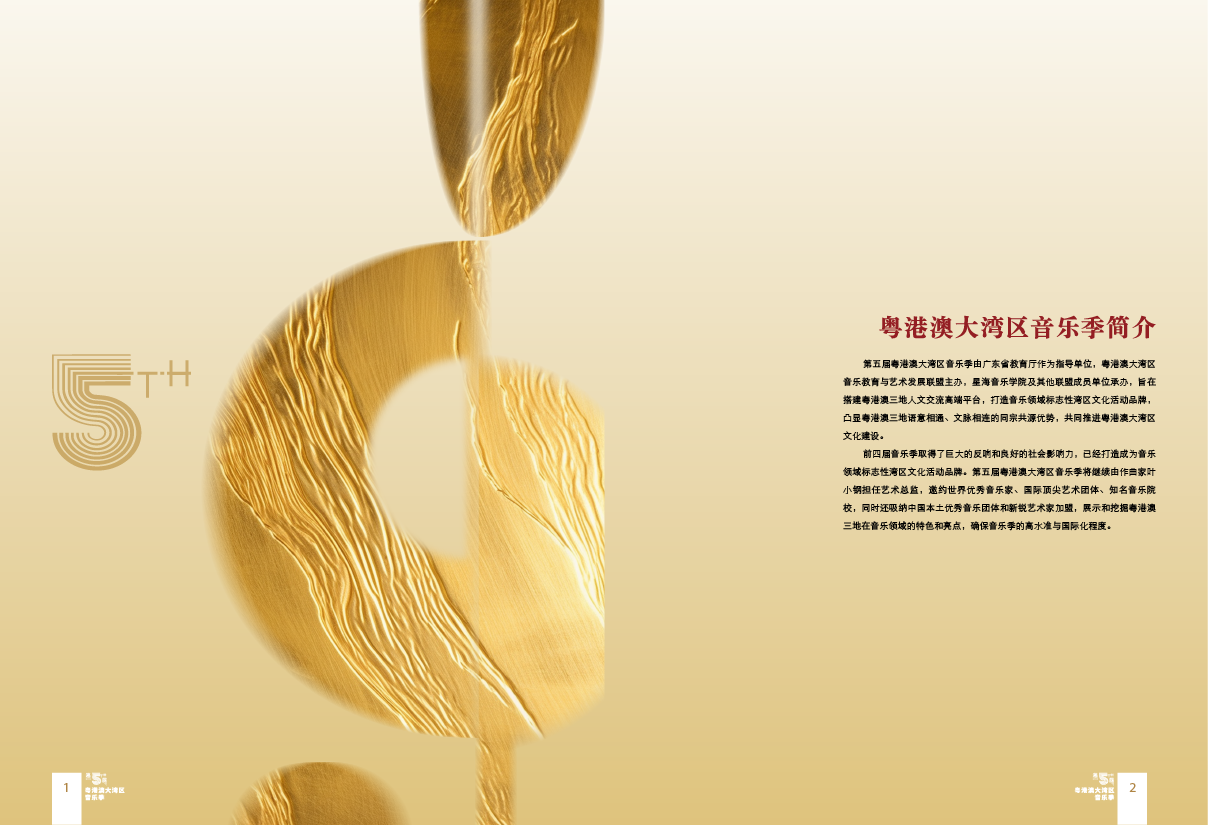 广东省教育局&星海音乐学院 第五届粤港澳大湾区音乐季 视觉设计 宣发物料设计图3