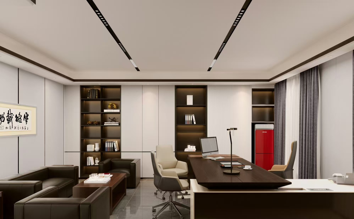 办公室室内设计效果图图2