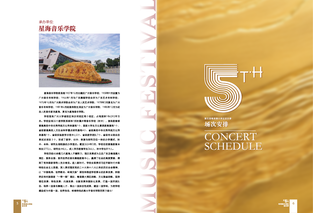 广东省教育局&星海音乐学院 第五届粤港澳大湾区音乐季 视觉设计 宣发物料设计图5