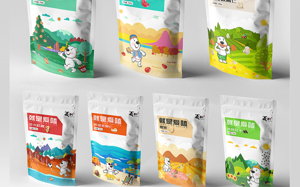 义利北冰洋 | 坚果与小吃包装设计