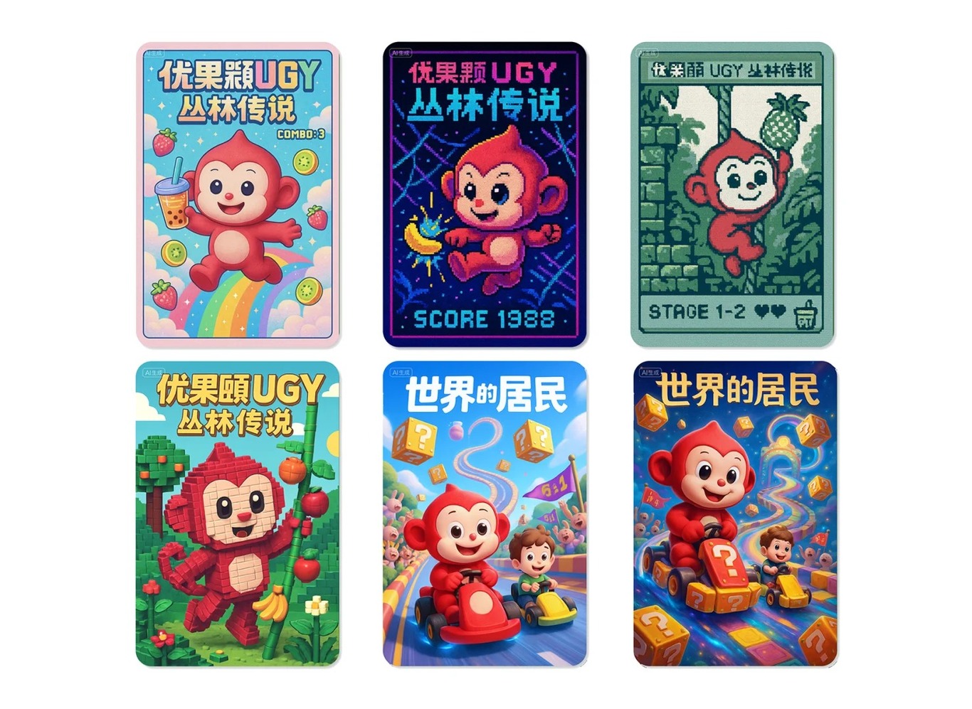 AIGC｜红色猴子IP直出全套IP形象周边图6