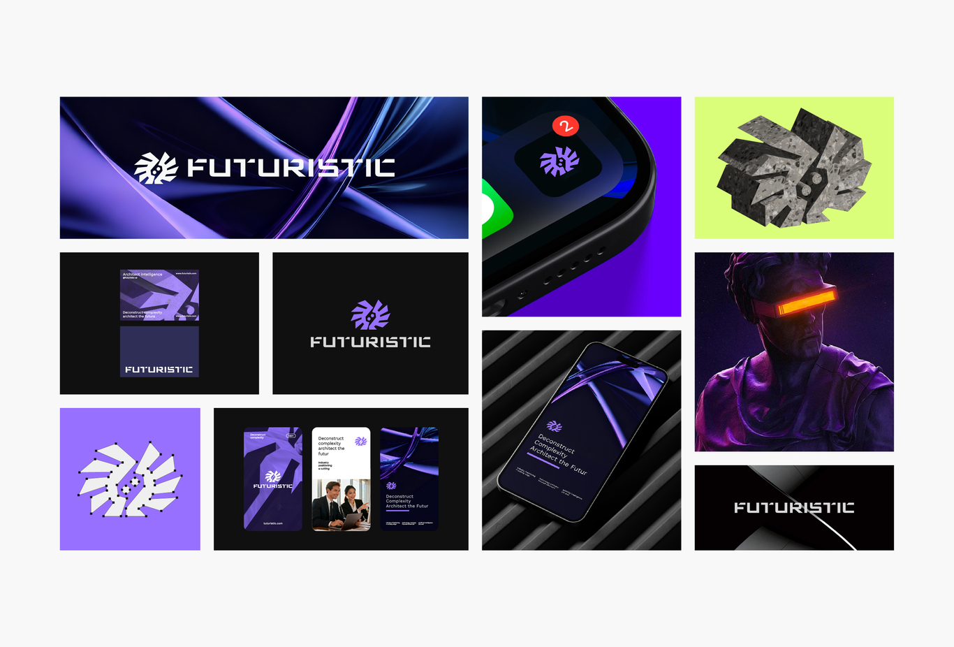 ai公司品牌设计 人工智能 AIGC 品牌全案设计图1