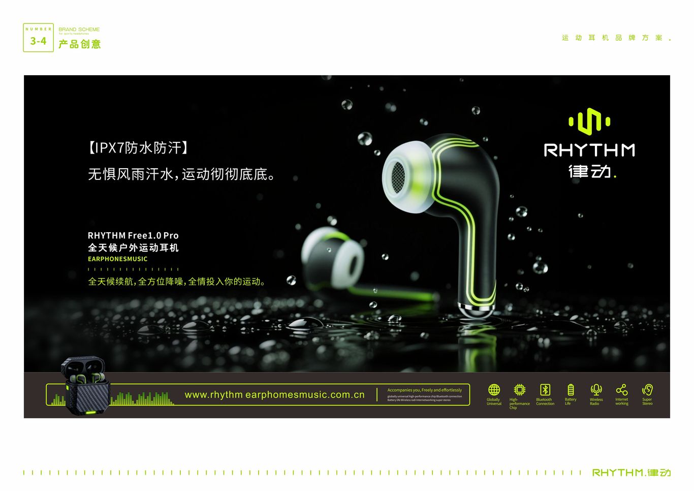 “RHYTHM律动”运动耳机——品牌广告平面创意图12