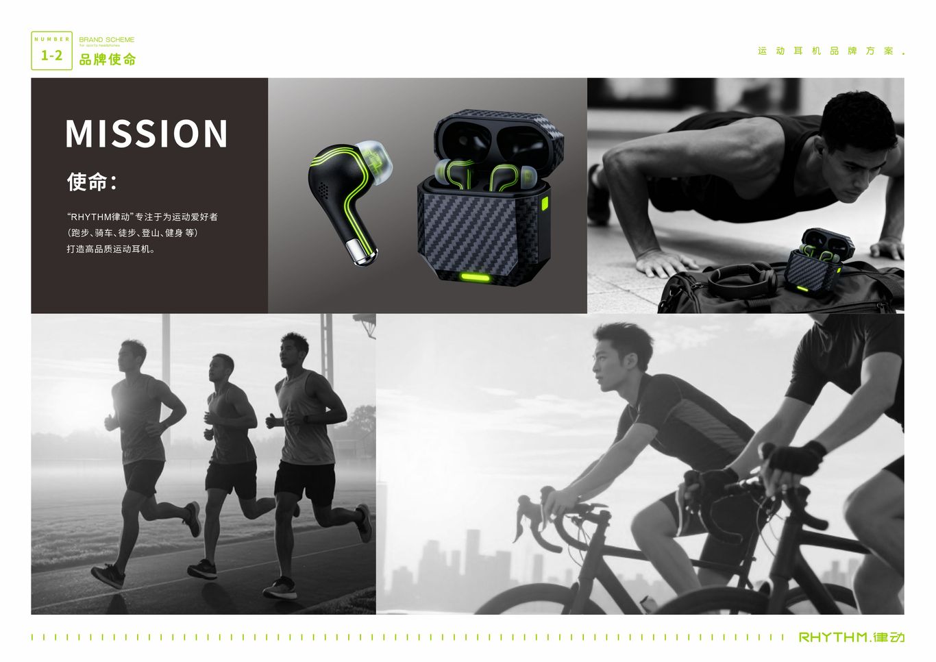“RHYTHM律动”运动耳机——品牌策划与视觉VI全案图3