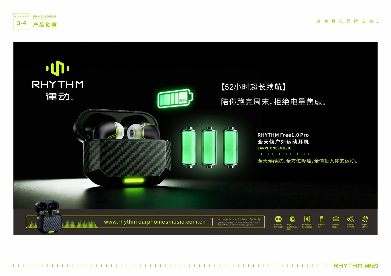 “RHYTHM律动”运动耳机——品牌广告平面创意图16