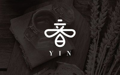 YIN音蜂蜜品牌LOGO設(shè)計(jì)