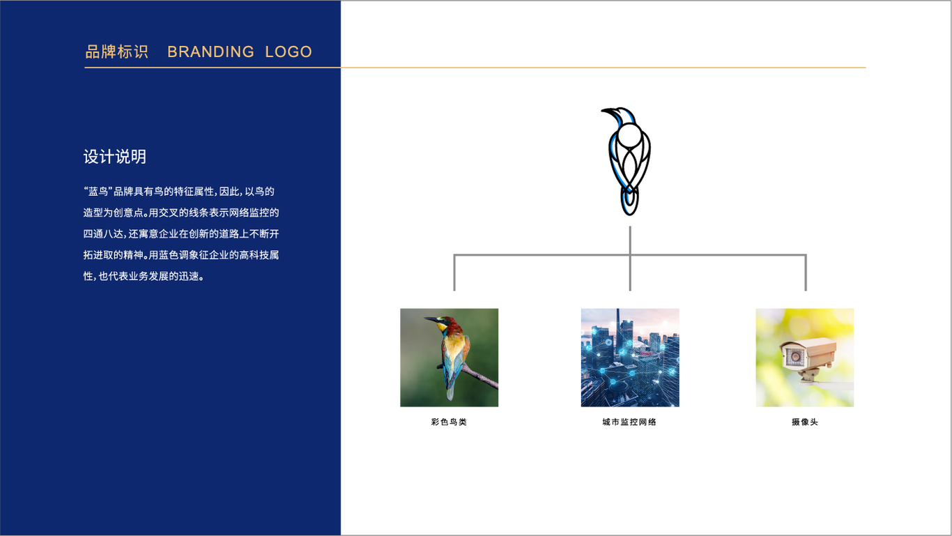 藍鳥安全設備公司LOGO設計圖2