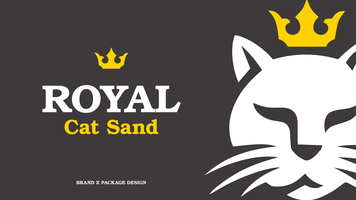 ROYAL CAT SAND&哥倫比亞膨潤土貓砂包裝設(shè)計(jì)圖0